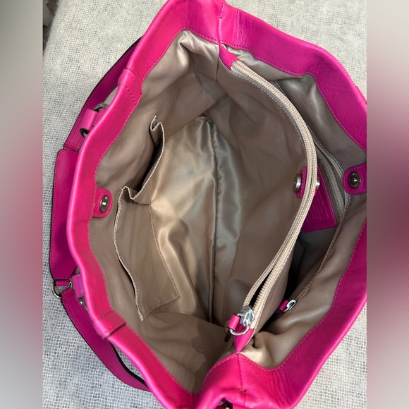Coach vintage Ashley Magenta Leather handbag F19243 - Picture 6 of 11